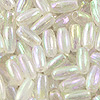 AB Oval Pearls - Clear Ab - Oat Beads - Rice Beads - 