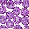 Faceted Beads - Amethyst - 8mm Faceted Acrylic Beads - Plastic Faceted Beads - 8mm Faceted Beads - 
