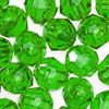Faceted Beads - 10mm Beads - Facet Beads - Lime - Faceted Plastic Beads - Acrylic Faceted Beads - 10mm Faceted Beads - 