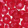 6mm Beads - Faceted Beads - Xmas Red - Facet Beads - 6mm Fishing Beads - 