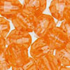 Faceted Beads - 10mm Beads - Facet Beads - Orange - Faceted Plastic Beads - Acrylic Faceted Beads - 10mm Faceted Beads - 