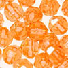 Faceted Beads - 10mm Beads - Facet Beads - Lt Orange - Faceted Plastic Beads - Acrylic Faceted Beads - 10mm Faceted Beads - 