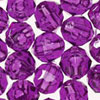 Faceted Beads - 4mm Beads - Faceted Plastic Beads - Dk Amethyst - 4mm Faceted Beads - Acrylic Faceted Beads - 