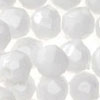 Faceted Beads - White Op - 8mm Faceted Acrylic Beads - Plastic Faceted Beads - 8mm Faceted Beads - 
