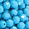 6mm Beads - Faceted Beads - Baby Blue Op - Facet Beads - 6mm Fishing Beads - 