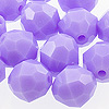 Faceted Beads - 10mm Beads - Facet Beads - Lilac - Faceted Plastic Beads - Acrylic Faceted Beads - 10mm Faceted Beads - 