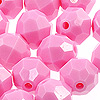 Faceted Beads - 10mm Beads - Facet Beads - Pink - Faceted Plastic Beads - Acrylic Faceted Beads - 10mm Faceted Beads - 