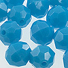 Faceted Beads - 4mm Beads - Faceted Plastic Beads - Turquoise - 4mm Faceted Beads - Acrylic Faceted Beads - 