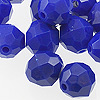 6mm Beads - Faceted Beads - Royal Blue Op - Facet Beads - 6mm Fishing Beads - 