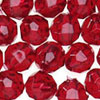 Faceted Beads - 10mm Beads - Facet Beads - Dk Ruby - Faceted Plastic Beads - Acrylic Faceted Beads - 10mm Faceted Beads - 