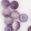 Round Glass Cat Eye Beads - Mauve - Glass Beads - Tiger Eye Beads - 