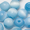Round Glass Cat Eye Beads - Turquoise - Glass Beads - Tiger Eye Beads - 