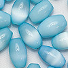 Oval Glass Cat Eye Beads - Turquoise - Glass Beads - Tiger Eye Beads - 