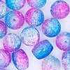 Cracked Ice Beads - Multi Color - Acrylic Cracked Ice Beads - 