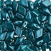 DiamonDuo Beads - Diamond Shaped Beads - Pastel Blue Zircon - DiamonDuo - Two Hole Diamond Beads - 