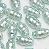 Pearl Glass Swirl Beads - Delicate Blue - Glass Beads - Swirl Beads - Pearl Beads - 