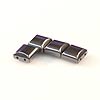 Magnetic Hematite Beads - 2-Hole Beads for Jewelry Making - Magnetic Beads - Two Hole Beads - 