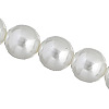 Czech Glass Pearls - White - White Pearls - Glass Pearls - 