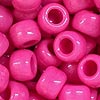 Pony Beads - Opaque - Hot Pink - Craft Beads - Hair beads - Plastic Beads - Plastic Pony Beads - Opaque Pony Beads - 