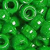 Pony Beads - Opaque - Green - Craft Beads - Hair beads - Plastic Beads - Plastic Pony Beads - Opaque Pony Beads - 