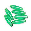 Spaghetti Beads - Xmas Green Tr - Plastic Spaghetti Beads - Rice Beads - 