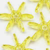 Starflake Beads - Acid Yellow <br>dk Yellow - 25mm Starflake Beads - Sunburst Beads - Starburst Beads - Ferris Wheel Beads - Paddlewheel Beads - 