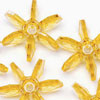 Starflake Beads - Sunburst Beads - Sun Gold - 10mm Starflake Beads - Sunburst Beads - Starburst Beads - Paddle Wheel Beads - Ferris Wheel Beads - 