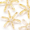 Starflake Beads - Champagne - 25mm Starflake Beads - Sunburst Beads - Starburst Beads - Ferris Wheel Beads - Paddlewheel Beads - 