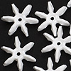 Starflake Beads - White - 25mm Starflake Beads - Sunburst Beads - Starburst Beads - Ferris Wheel Beads - Paddlewheel Beads - 