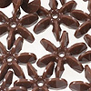 Sunburst Beads - Brown - 12mm Starflake Beads - Sunburst Beads - Starburst Beads - Ferris Wheel Beads - Paddlewheel Beads - 