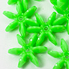 Starflake Beads - Lime - 25mm Starflake Beads - Sunburst Beads - Starburst Beads - Ferris Wheel Beads - Paddlewheel Beads - 