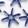 Starflake Beads - Sunburst Beads - Country Blue - 10mm Starflake Beads - Sunburst Beads - Starburst Beads - Paddle Wheel Beads - Ferris Wheel Beads - 