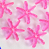 Starflake Beads - Sunburst Beads - Bright Hot Pink - 10mm Starflake Beads - Sunburst Beads - Starburst Beads - Paddle Wheel Beads - Ferris Wheel Beads - 
