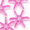 Starflake Beads - Sunburst Beads - Hot Pink - 10mm Starflake Beads - Sunburst Beads - Starburst Beads - Paddle Wheel Beads - Ferris Wheel Beads - 