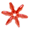 Starflake Beads - Sunburst Beads - Peach - 10mm Starflake Beads - Sunburst Beads - Starburst Beads - Paddle Wheel Beads - Ferris Wheel Beads - 