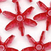 Sunburst Beads - Xmas Red - 12mm Starflake Beads - Sunburst Beads - Starburst Beads - Ferris Wheel Beads - Paddlewheel Beads - 