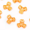 Tri Beads - Lt Orange ) - Propeller Beads - Plastic Tri Beads - 