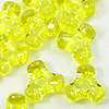 Tri Beads - Lt Yellow - Propeller Beads - Plastic Tri Beads - 