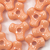 Tri Beads - Peach - Plastic Tri Beads - Propeller Beads - 