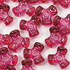Tri Beads - Mauve - Propeller Beads - Plastic Tri Beads - 