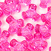 Tri Beads - Hot Pink - Propeller Beads - Plastic Tri Beads - 
