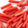 Red Bugle Beads - Red Op - Tube Beads - Cylinder Beads - 