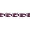 Glass Pearl Ovals - Glass Pearl Beads - Rice Pearl Beads - Dusty Orchid - Glass Oval Beads - Glass Rice Pearl Beads - 