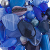 Blue Glass Beads  - Glass Bead Mix - Hues Of Blue - Small Glass Beads for Bracelets - Glass Beads for Jewelry Making - 
