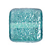Glass Bead Squares - Sugar Teal Green - Square Beads - Square Glass Beads - 