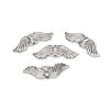 Metal Beads - Wing Beads - Bright Silver Plated - Metal Beads - Wing Beads for Fairies - 