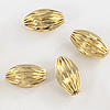 Oval Fluted Brass Beads - Gold - Spacer Beads - Rondelle Beads - 