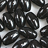 Rice Beads - Oval Beads - Black - Oat Beads - Beads for Rosary Making - Wheat Beads - 