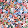 Glass Seed Beads - Assorted Iridescent Matte - E Beads - Small Beads - 