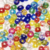 Transparent Glass Seed Beads - Assorted Ab Colors -  - 